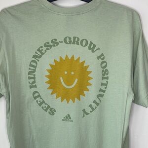 Adidas positivity tee green grow kindness